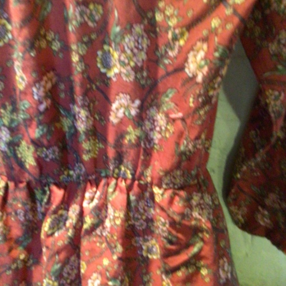 Vintage boho cotton midi prairie dress - Picture 5 of 8